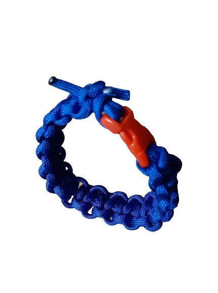 blue traditional paracord bracelet