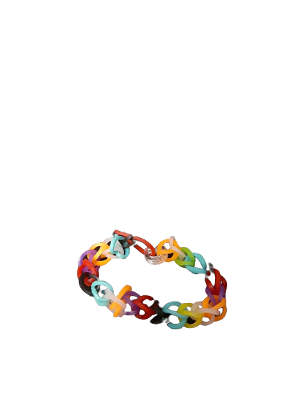 Close Bracelets Made Rubber Bands Stock Photo 220095151  Shutterstock